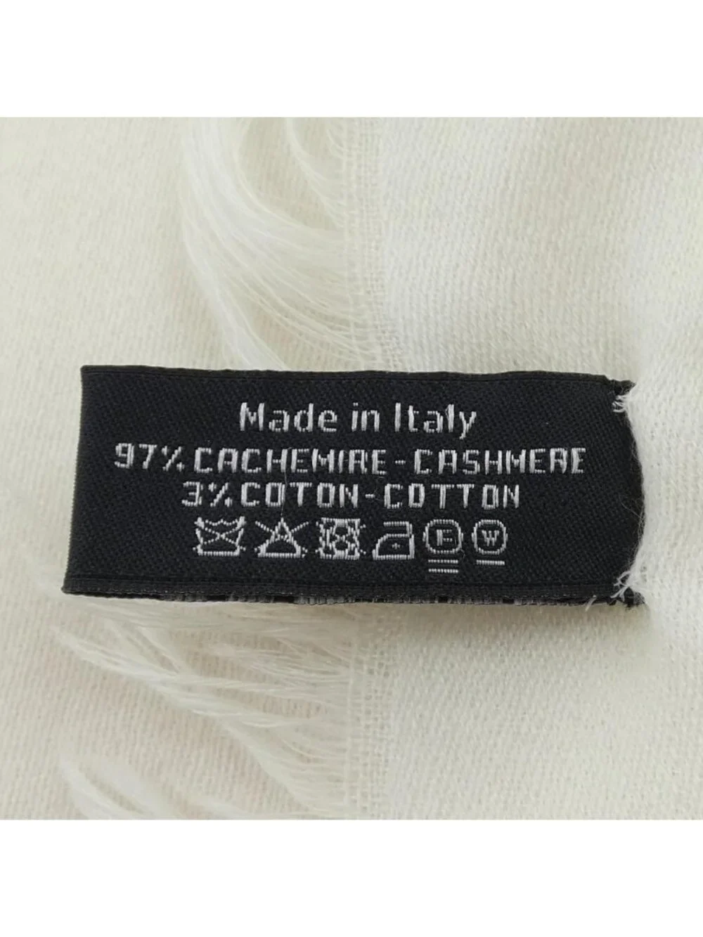 Chanel Stole Scarf White